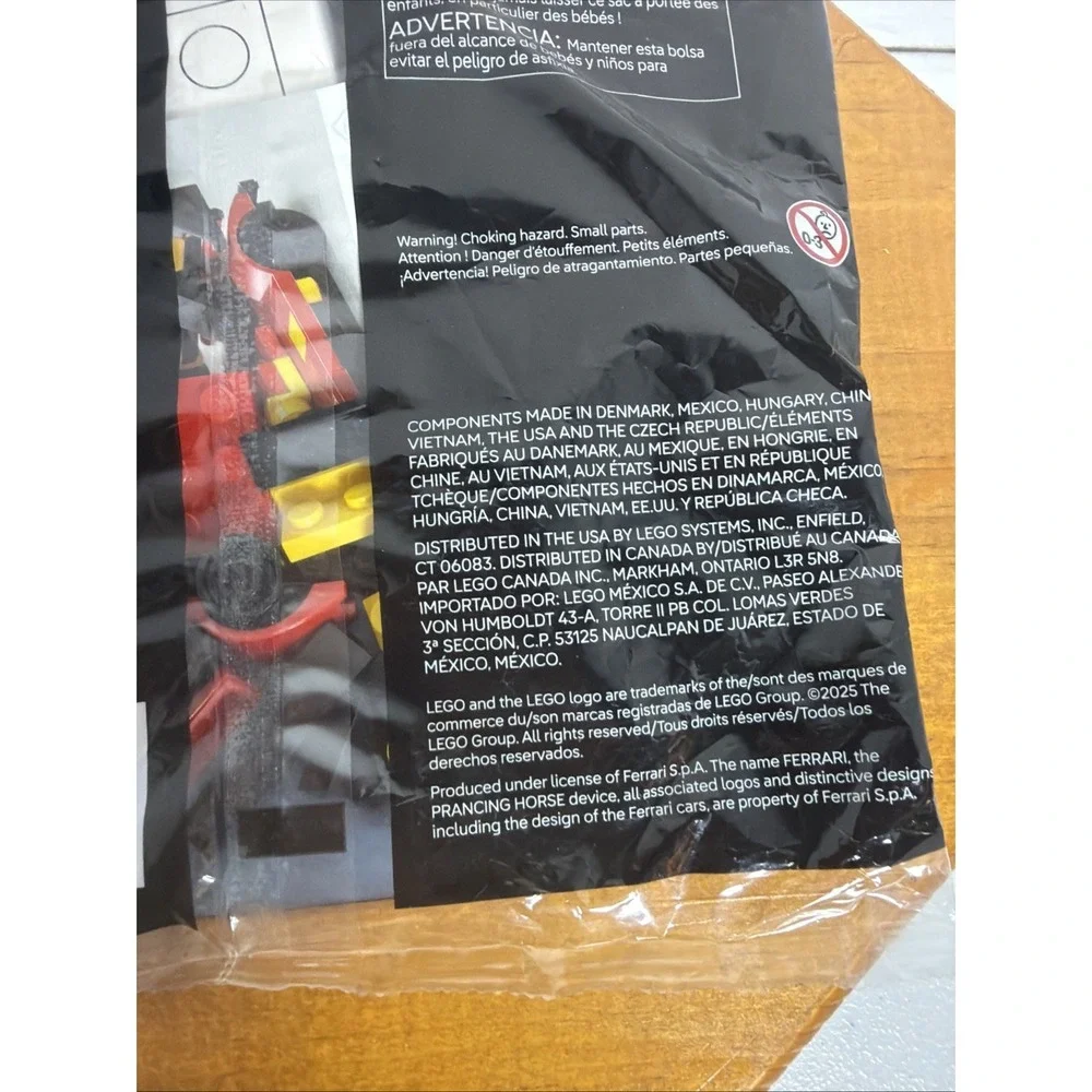 LEGO Speed Champions Ferrari 499P Hypercar 30709 Paper Bag Set‎ – Factory Sealed
